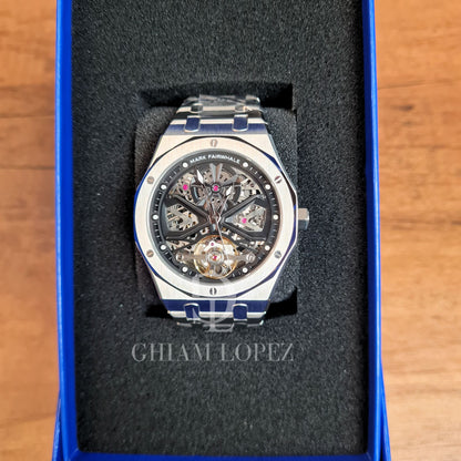 Reloj Automático MARK FAIRWHALE MYSTIC INOX- Plata Negro