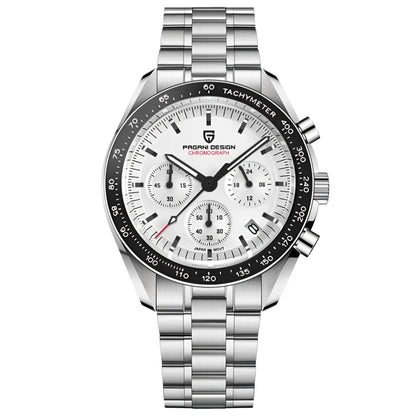 Reloj Cuarzo PAGANI DESIGN Moonswatch V3, PD-1701 - Blanco