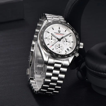 Reloj Cuarzo PAGANI DESIGN Moonswatch V3, PD-1701 - Blanco