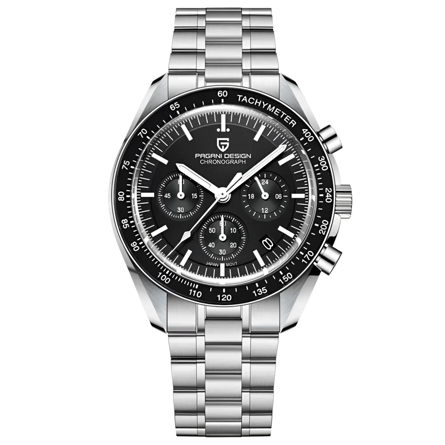 Reloj Cuarzo PAGANI DESIGN Moonswatch V3, PD-1701 - Negro