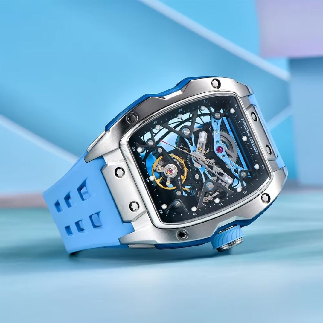 Reloj Automático PAGANI DESIGN RM, PD-YS018 - Azul Plata
