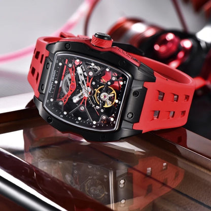 Reloj Automático PAGANI DESIGN RM, PD-YS018 - Rojo Negro