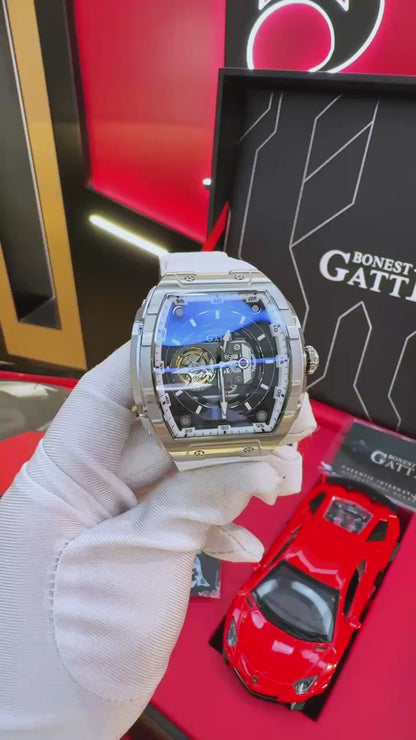 Reloj Automático BONEST GATTI  BG5602 - Blanco Plata