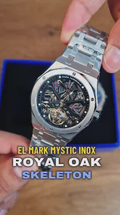 Reloj Automático MARK FAIRWHALE MYSTIC INOX- Plata Negro